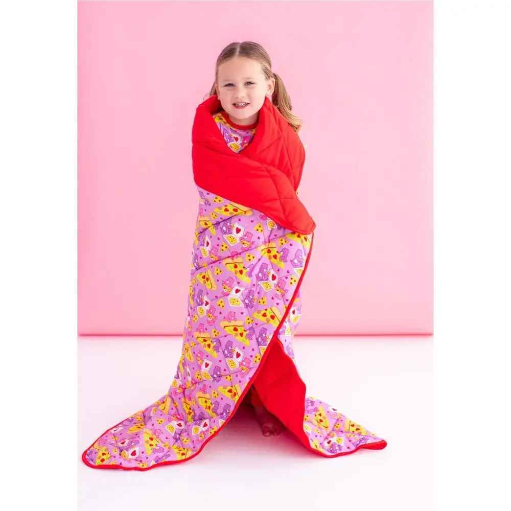 Birdie Bean x Care Bears Pizza Valentine Toddler Birdie Quilt 50x55